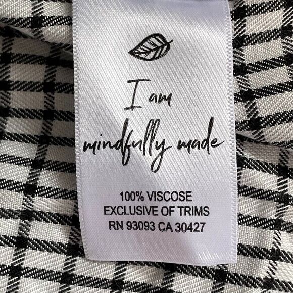 Nic+Zoe Femme Plaid Shirt Womens Sz 2X Black Plaid Button Up Long Sleeve Blouse - Picture 9 of 13